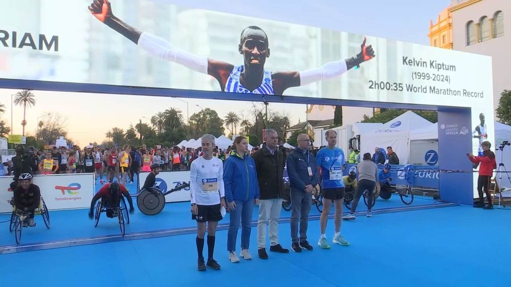 El homenaje a Kelvin Keptum del Maratón de Sevilla
