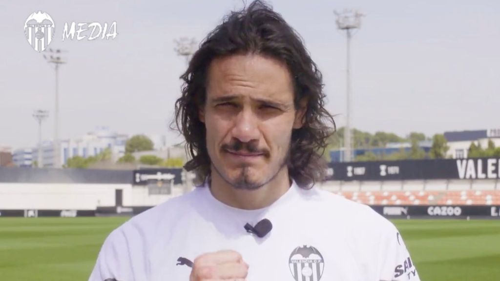 El mensaje de Cavani a la afición del Valencia