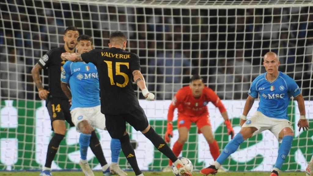 Napoles 2-3 Real Madrid: Gol de Fede Valverde