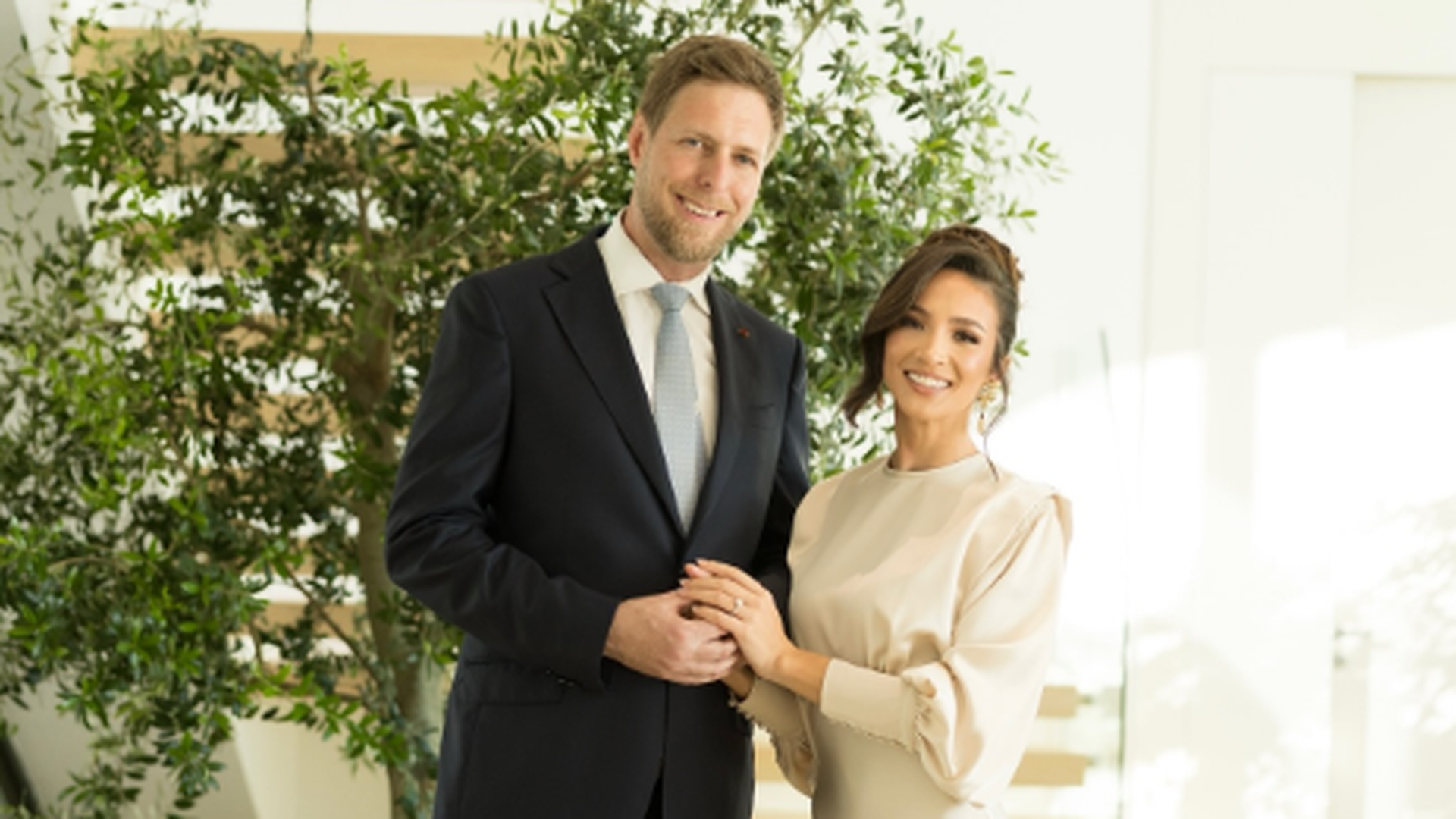 El príncipe Leka II de Albania y Blerta Celibashi