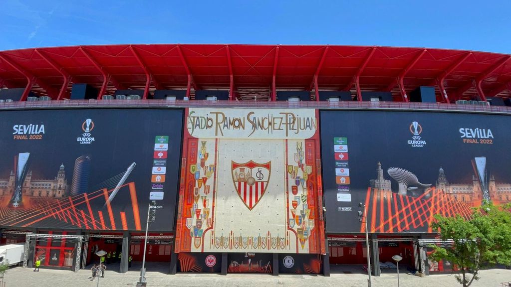 El Sánchez-Pizjuán, preparado para la final de la Europa League