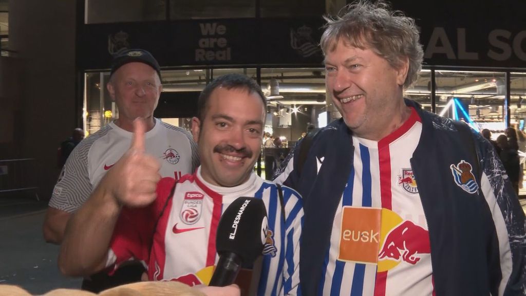 El seguidor txuri urdin hermanado con el Salzburgo