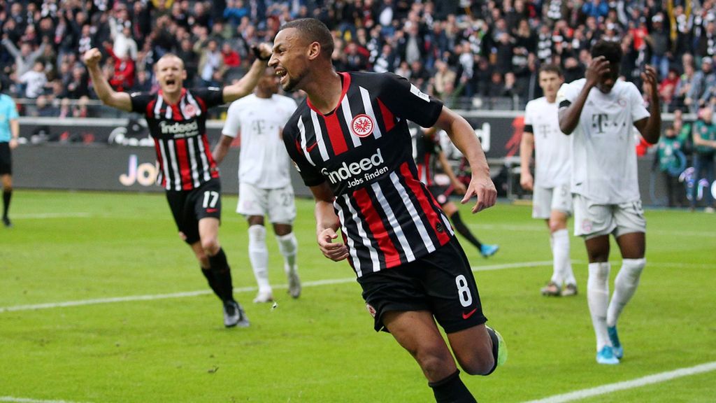 Djibril Sow, durante un entrenamiento con el Eintracht