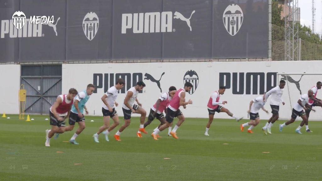 El último entrenamiento del Valencia CF antes de recibir al RCD Mallorca