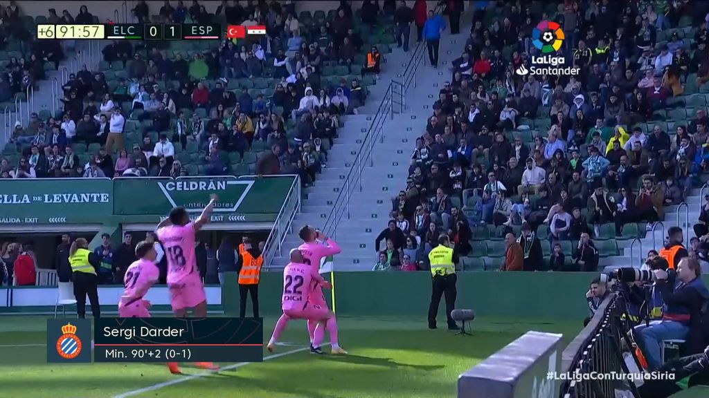 Elche 0-1 Espanyol: Gol de Darder