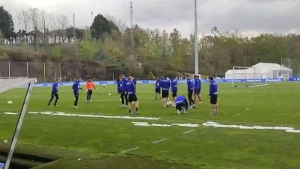 Entrenamiento de la Real Sociedad en Zubieta
