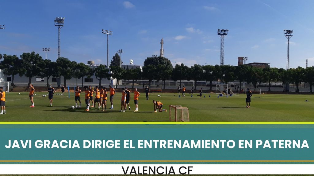 Entrenamiento a las órdenes de Javi Gracia, con la presencia de Kondogbia y Anil Murthy