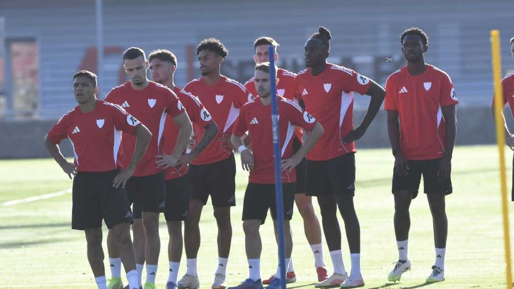 Entrenamiento del Sevilla FC del lunes 8 de septiembre