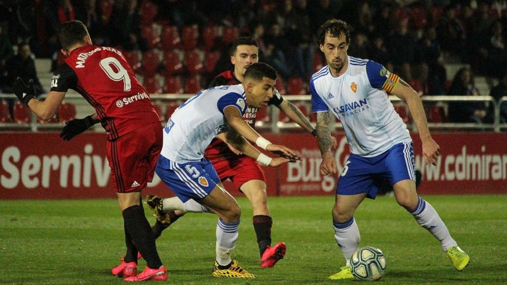 Mirandés 1-1 Zaragoza: Resumen del partido