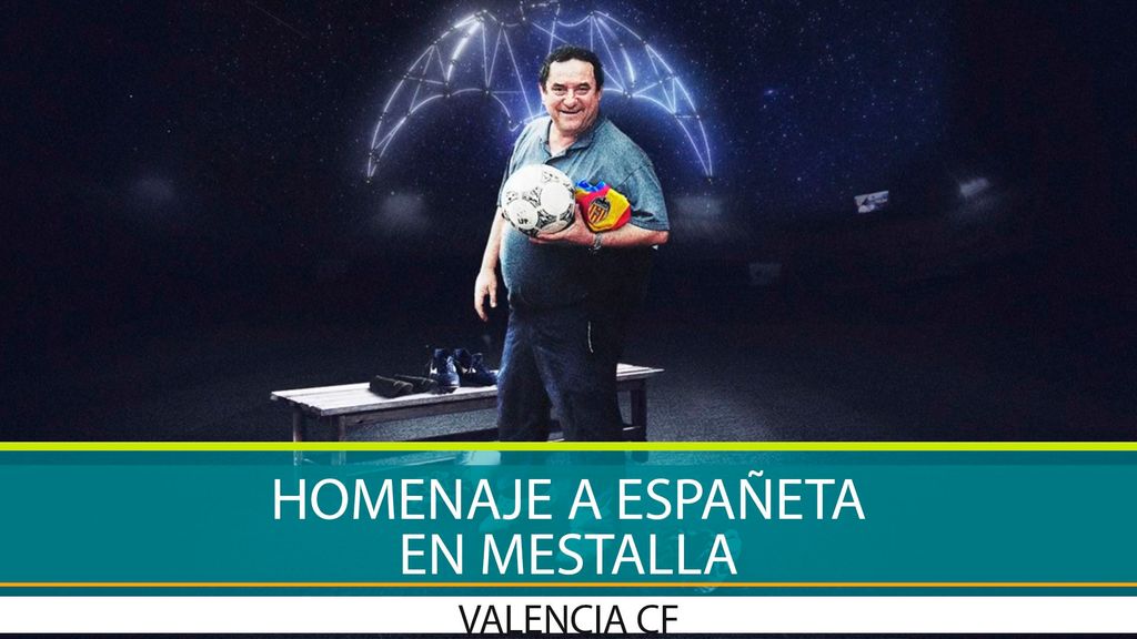 Homenaje a Españeta en Mestalla