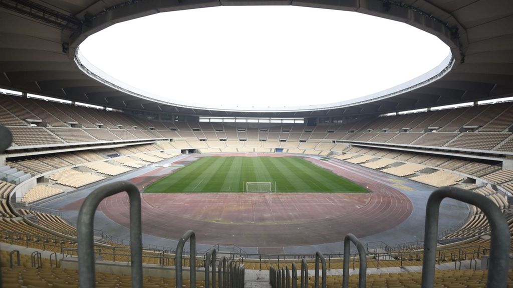Así está el Estadio de la Cartuja a dos meses de la final de Copa