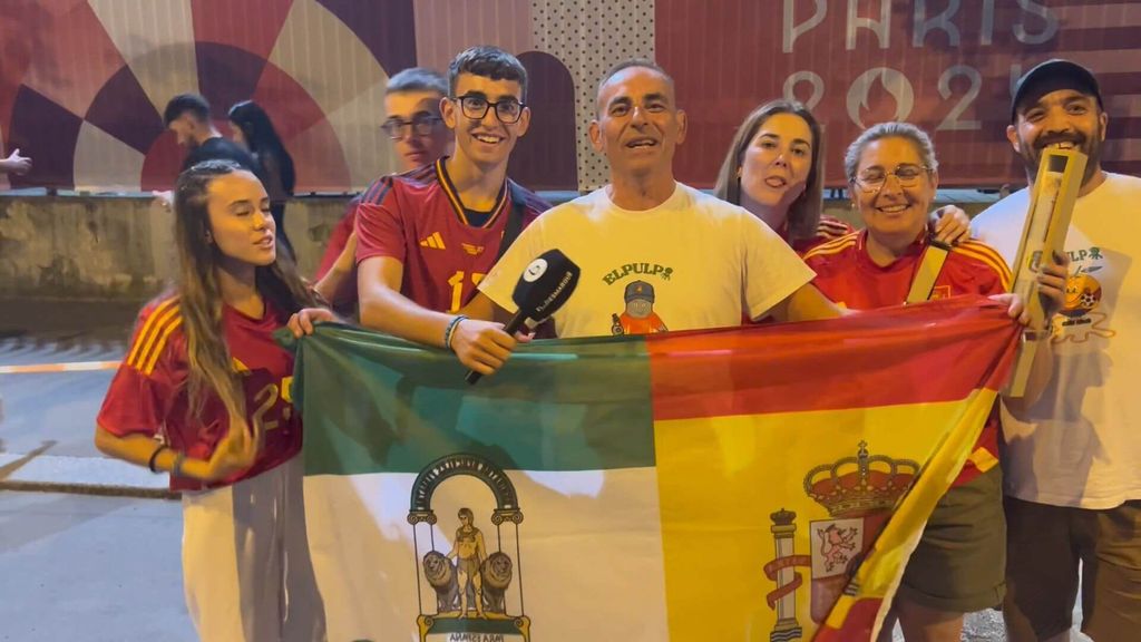 Familiares de Fermín y Miranda y amigos de Cubarsí tras el oro olímpico