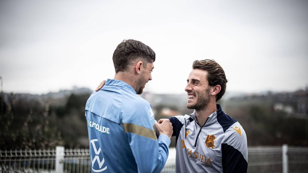 El especial reencuentro entre Odriozola y Fede Valverde en Zubieta