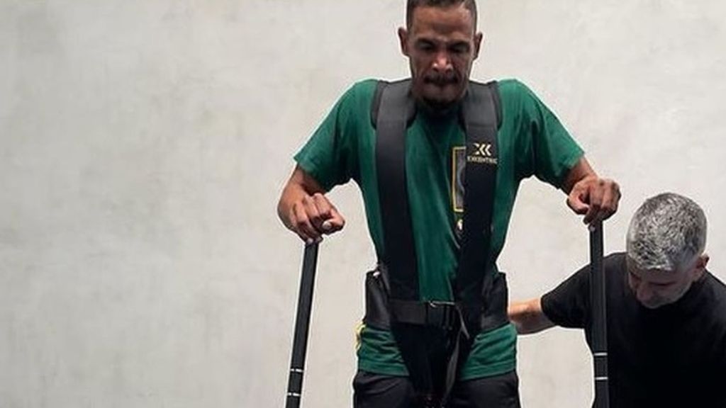 Fernando se prepara en el gimnasio antes de la pretemporada