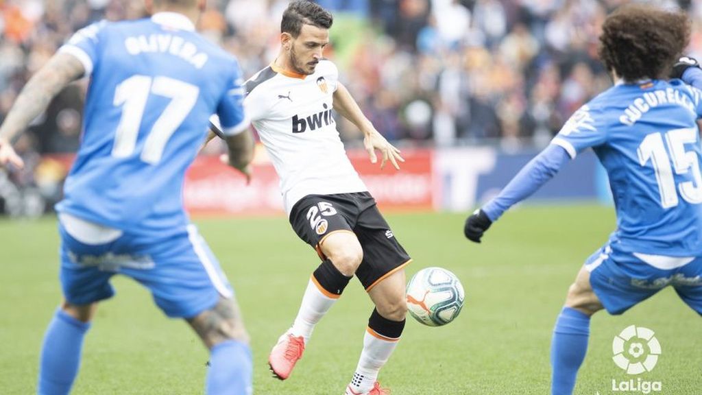 Getafe-Valencia: Expulsión de Florenzi (jornada 23)