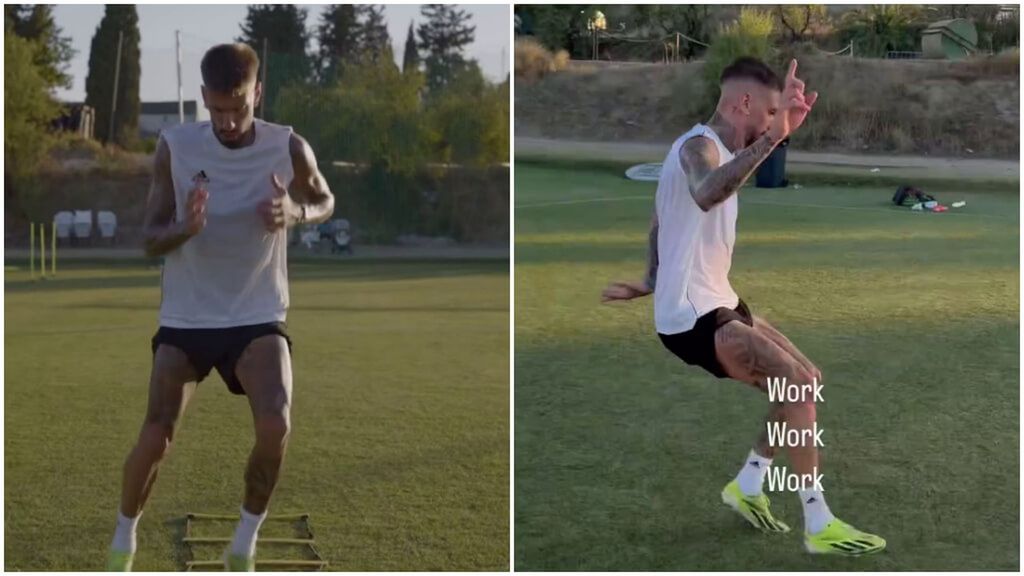 Samu Castillejo entrena en solitario en Málaga