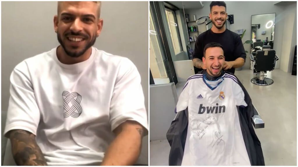 La broma del barbero a sus clientes culés 'vistiéndoles' del Real Madrid: "En cuanto ponía la capa, salían corriendo"