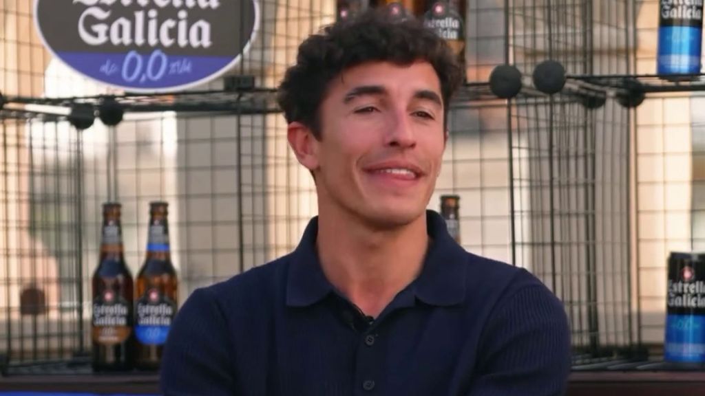 Marc Márquez, en un reto con Estrella Galicia.