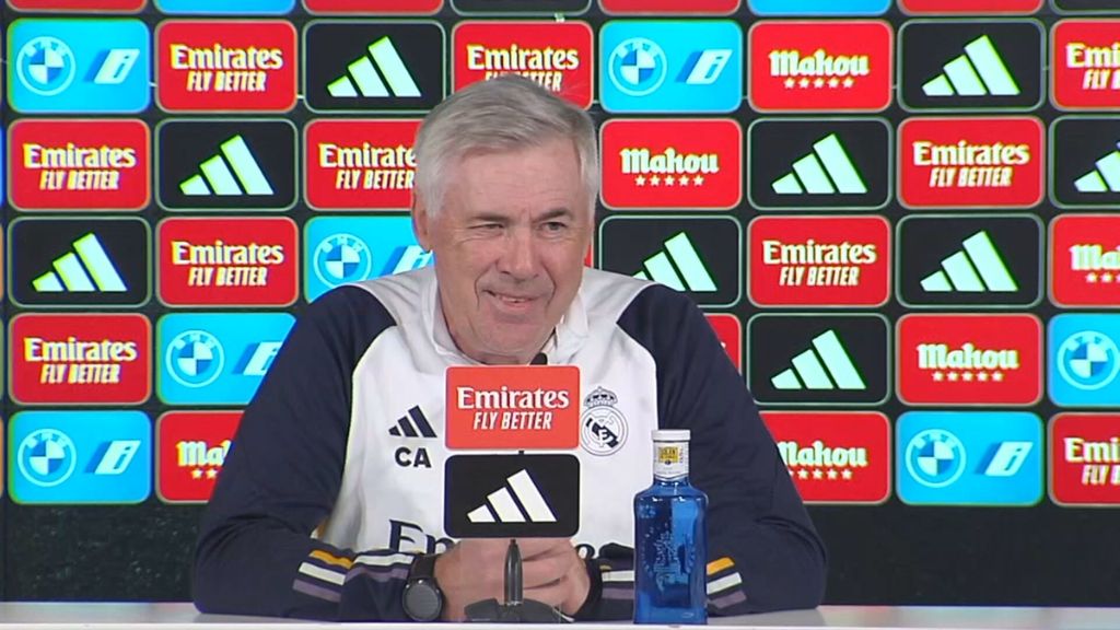 La broma de Ancelotti cuando le preguntan de nuevo por Mbappé: "No te he visto muchas veces por aquí"