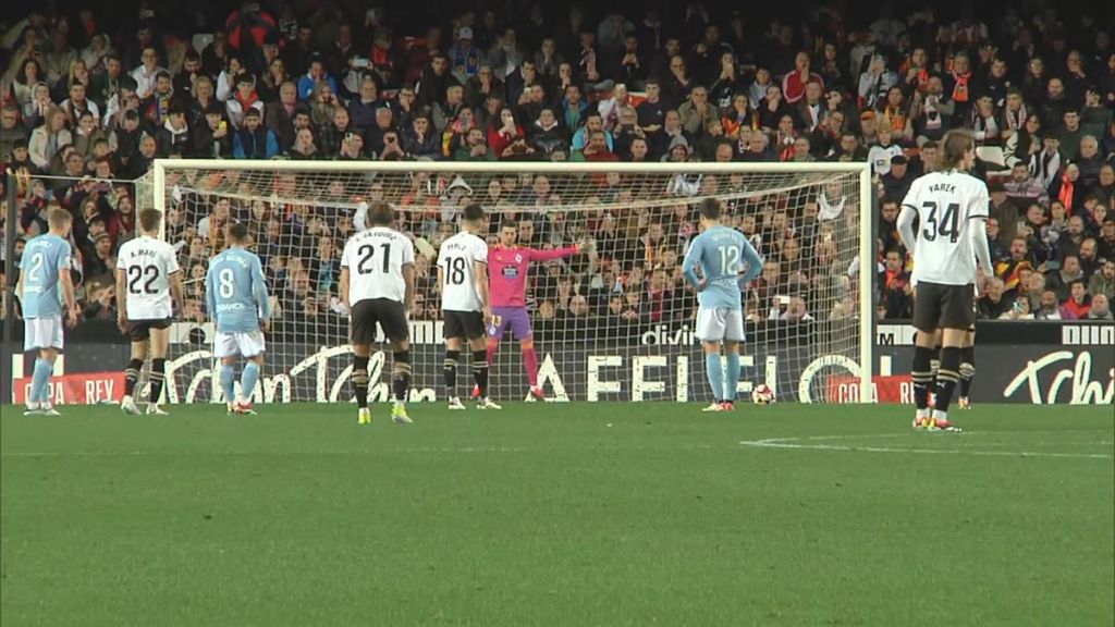 Gol Pepelu Valencia 1-2 Celta de Vigo
