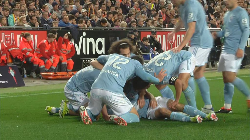 Goles Celta en Mestalla Valencia 1-2 Celta