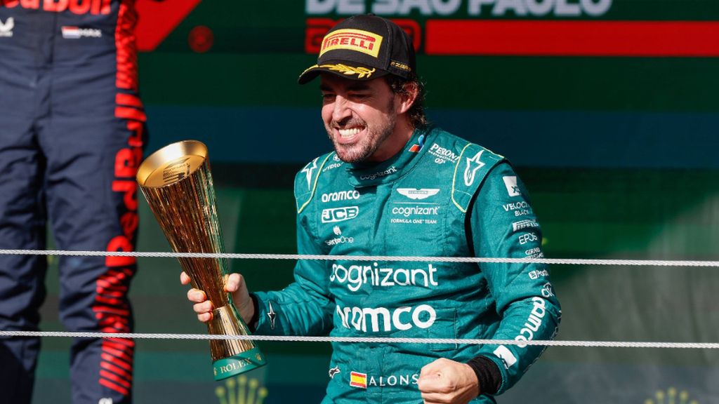 Fernando Alonso, en el GP de Sao Paulo (Foto: Cordon Press).