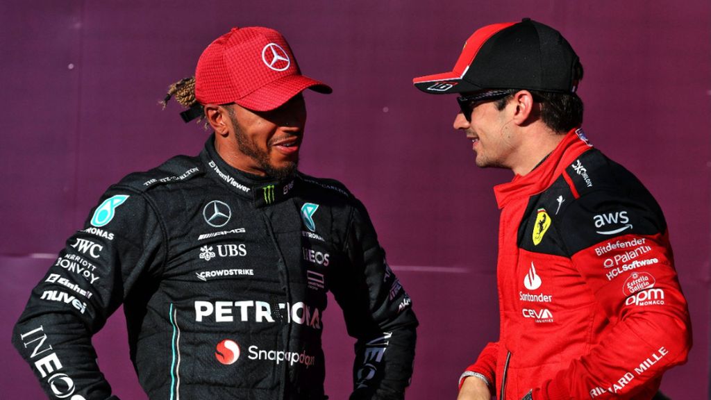 Lewis Hamilton y Charles Leclerc, posibles compañeros de equipo en Ferrari (Foto: Cordon Press).