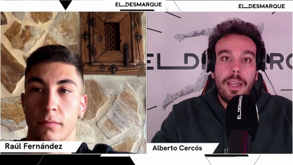 Raúl Fernández, en el Twitch de ElDesmarque