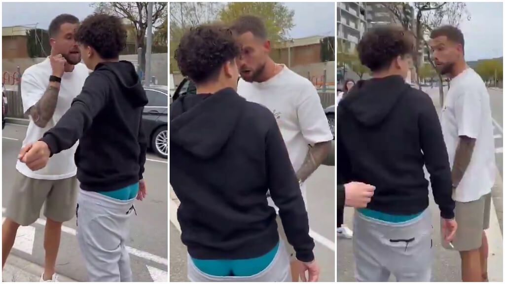 Íñigo Martínez se harta de los insultos de dos jóvenes, se baja del coche y advierte