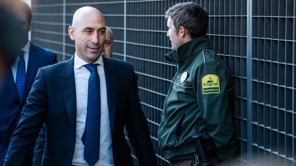Luis Rubiales llega a los juzgados para declarar sobre los contratos de la RFEF