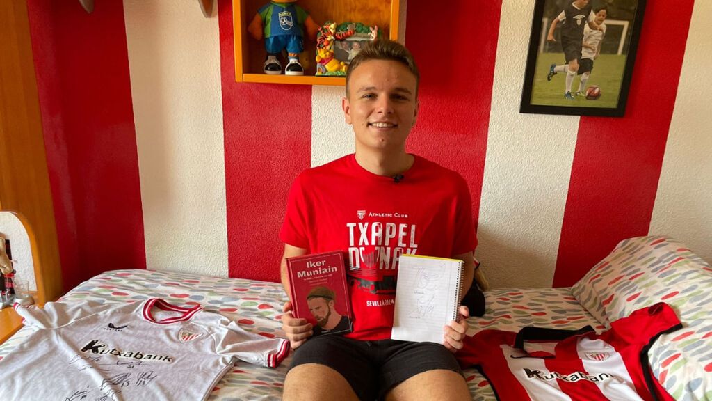 Ricardo, un athleticzale en Madrid que va siempre a San Mamés y tiene como ídolo a Iker Muniain: "Representa todo lo que es el Athletic"