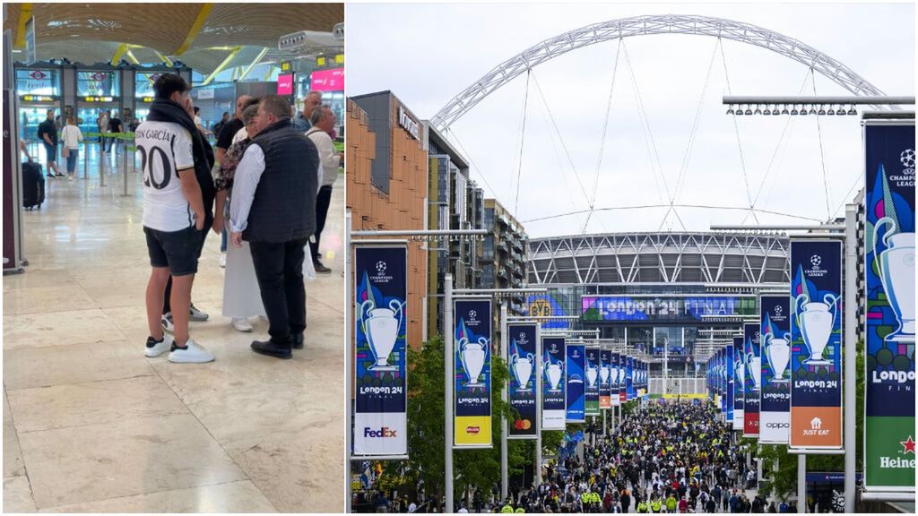 El testimonio de una aficionada del Real Madrid cuyo viaje a Wembley se ha cancelado: "Cabreados con la situación"