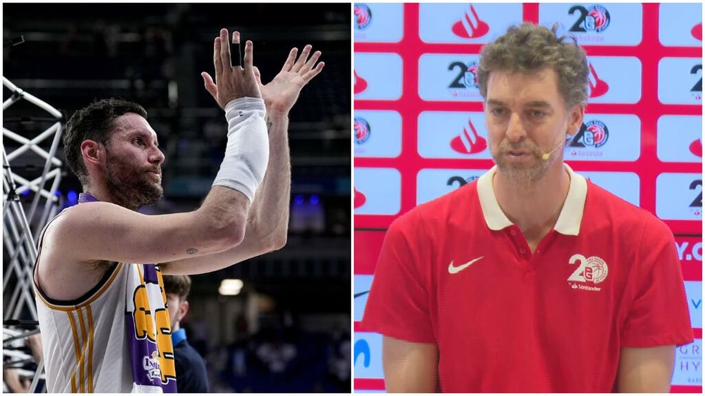 Pau Gasol, emocionado por el homenaje de Rudy Fernández en el Wizink Center