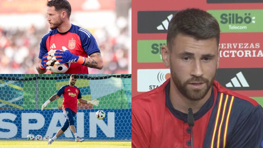 Unai Simón y el buen rollo con Alex Remiro y David Raya: "Si ganamos la Eurocopa saldremos los tres en la foto"