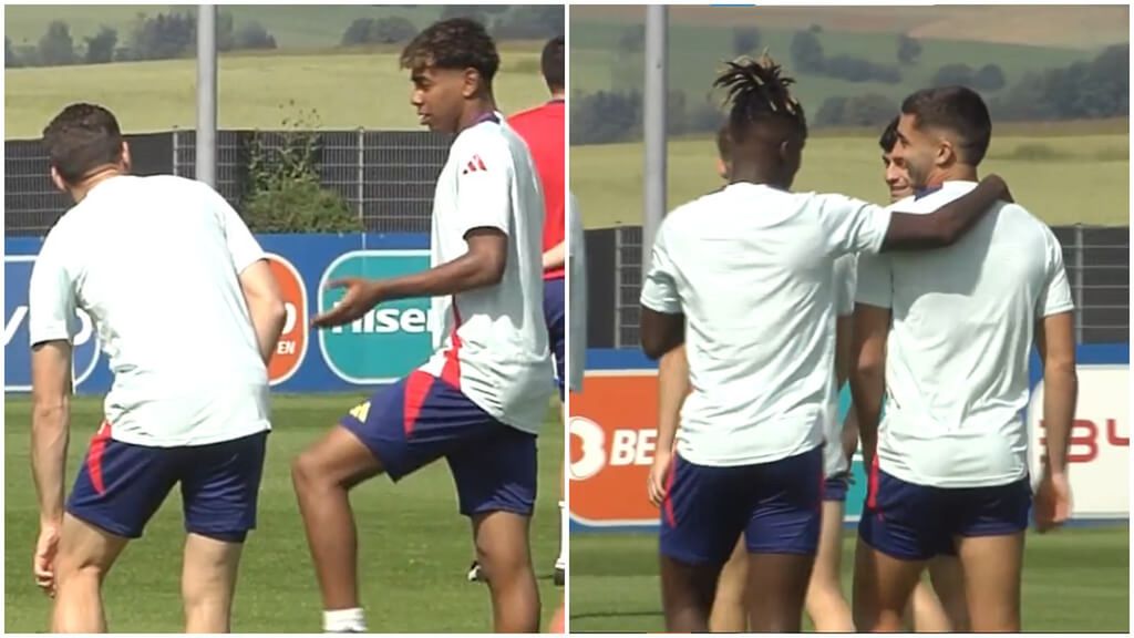 El dorsal 10 del Barça, protagonista en el entrenamiento de la Selección Española