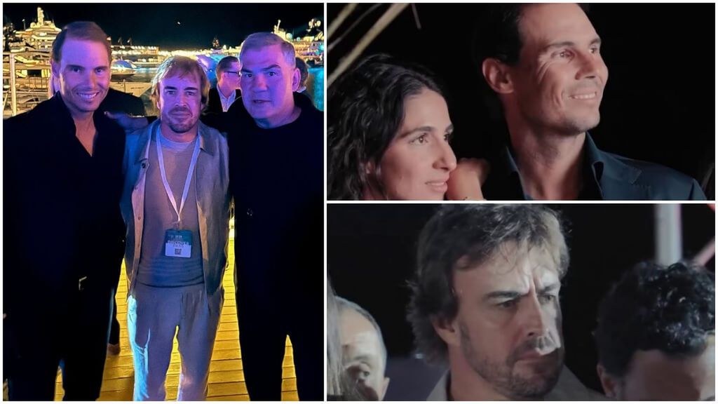 Fernando Alonso y Rafa Nadal, juntos en Mónaco