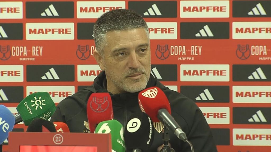 García Pimienta tras la victoria en Copa del Rey del Sevilla ante Las Rozas