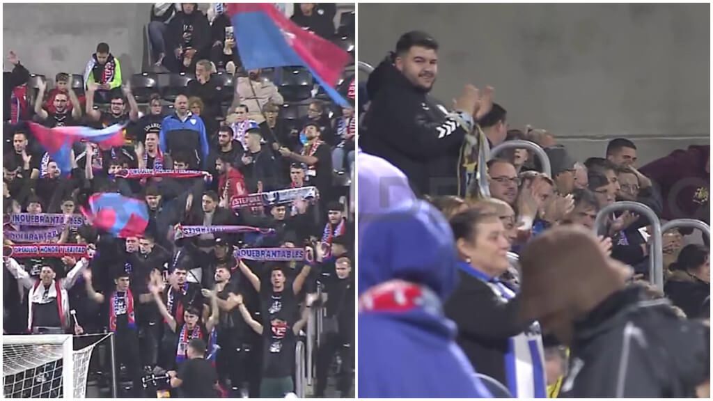 La afición del Estepona canta a favor del Málaga: el bonito gesto en la Copa del Rey