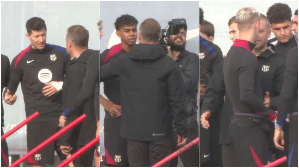 Hansi Flick se apoya en los pesos pesados: su conversación con Robert Lewandowski, Lamine Yamal y Dani Olmo