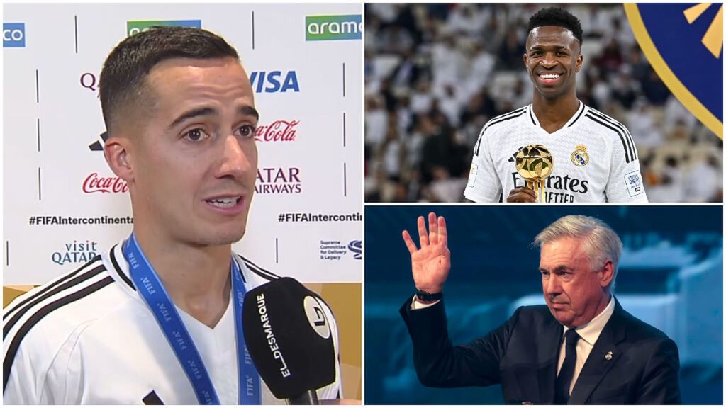 Lucas Vázquez se rinde a Vinicius y Carlo Ancelotti tras ganar la Intercontinental
