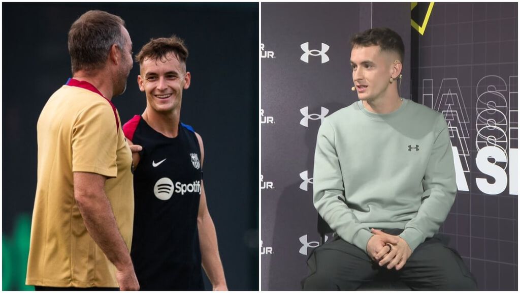 Marc Casadó, su sueño de ser capitán del Barça y la broma con Hansi Flick: "Me cagué"