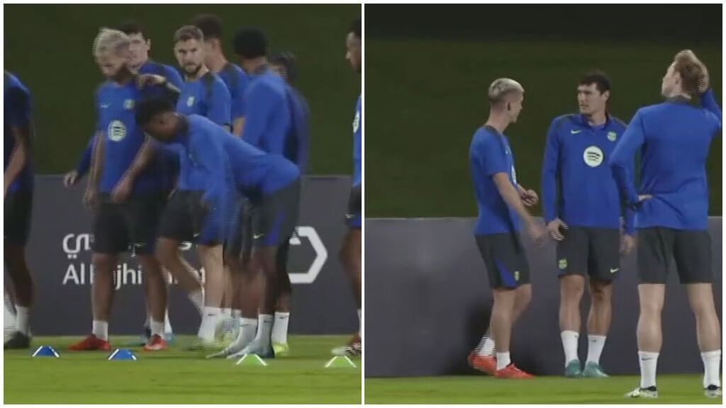 Dani Olmo, arropado por el vestuario a la espera de solucionar el problema de la inscripción