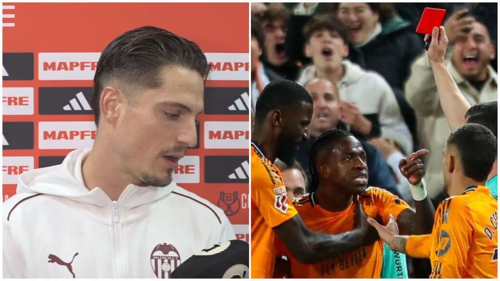 Sergi Canós señaló que ningún compañero escuchó cánticos racistas a Vinicius en Mestalla