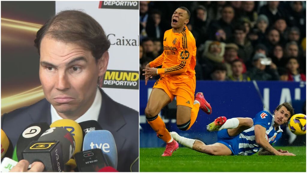 Rafa Nadal, sobre la entrada a Kylian Mbappé ante el Espanyol