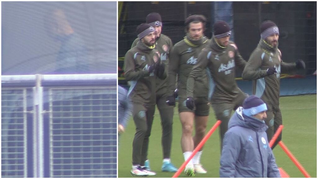 Pep Guardiola, desaparecido en el entrenamiento previo a la visita del Real Madrid a Manchester