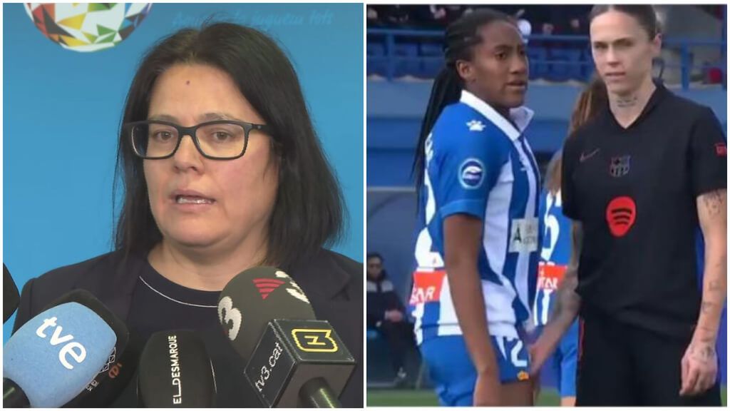 Dolors Ribalta, directora del fútbol femenino del Espanyol, muestra su apoyo a Daniela Caracas