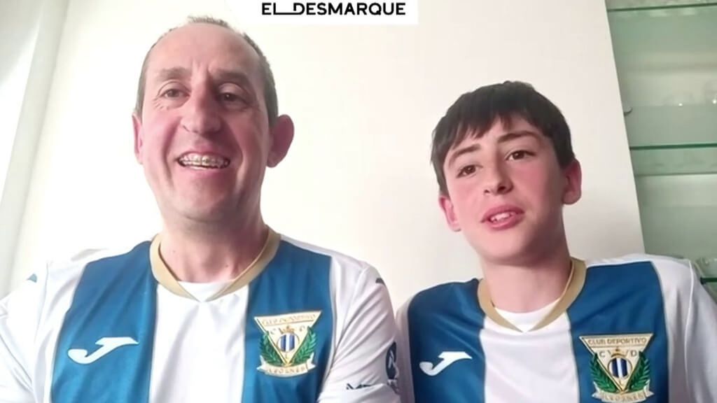 El amor de Óscar e Izan al Leganés: "Me encanta pasar tiempo con él"