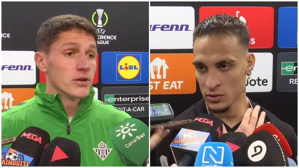 Altimira y Antony tras el empate ante Vit Guimaraes