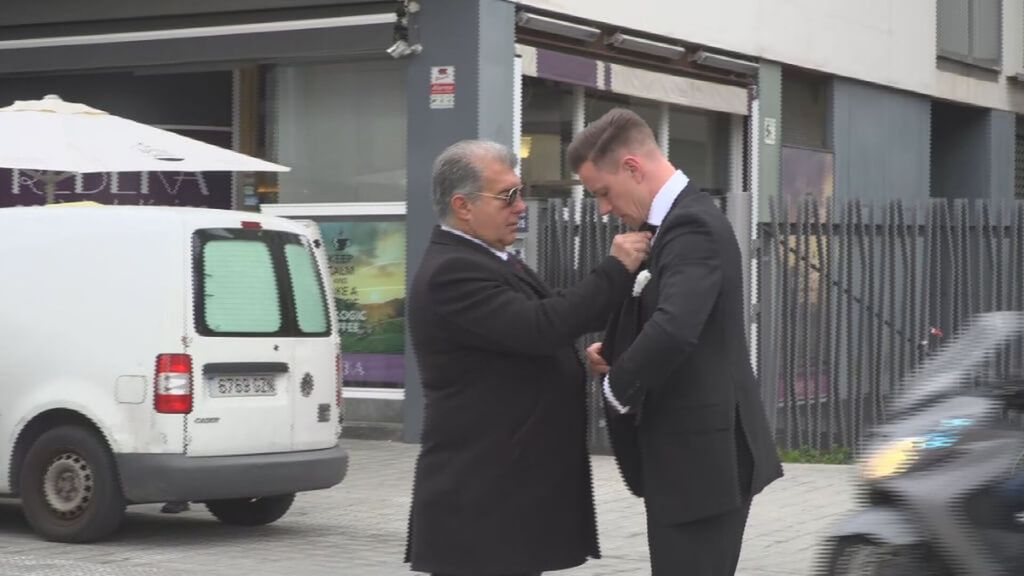 El gesto de Joan Laporta con Ter Stegen en el último adiós a Carles Miñarro