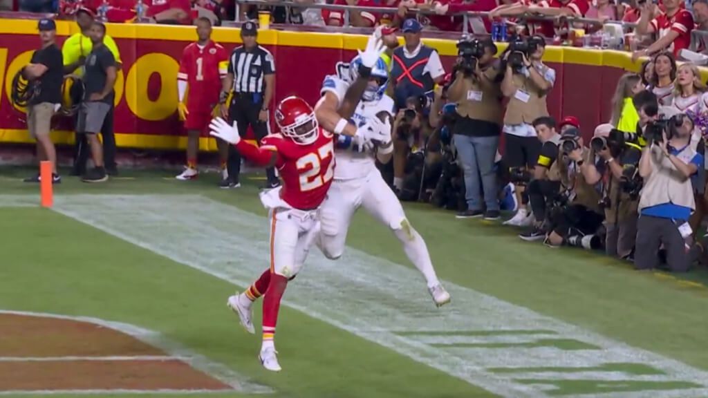 La espectacular recepción con una mano de Sam LaPorta para hacer touchdown, la mejor jugada del Chiefs – Lions